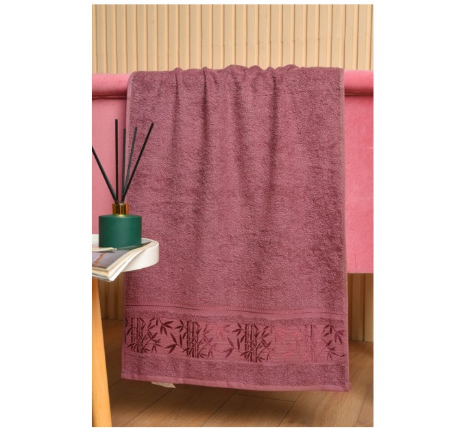 Полотенце для лица махровое фиолетового цвета 181809L