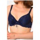 Бюстгальтер жіночий темно-синього кольору чашка С 181880L