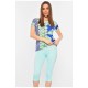 Піжама жіноча блакитного кольору 182057L