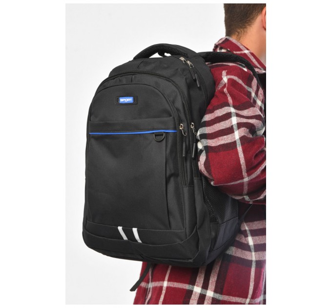 Рюкзак мужской спортивный черного цвета 182232L