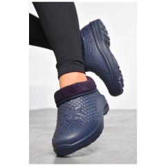 Калоші жіночі на хутрі фіолетового кольору 183930L