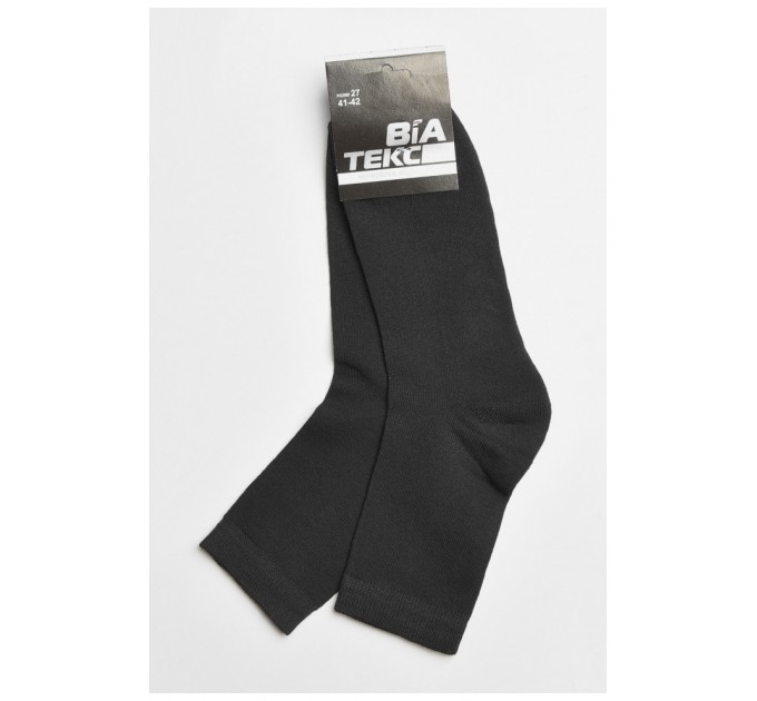 Шкарпетки чоловічі з махровою підошвою чорного кольору 183955L