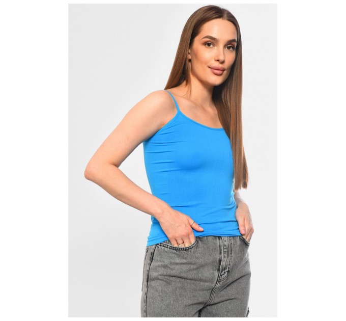 Женская майка голубого цвета 184010L