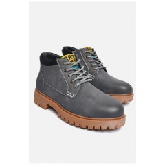 Ботинки мужские демисезонные серого цвета 184348L