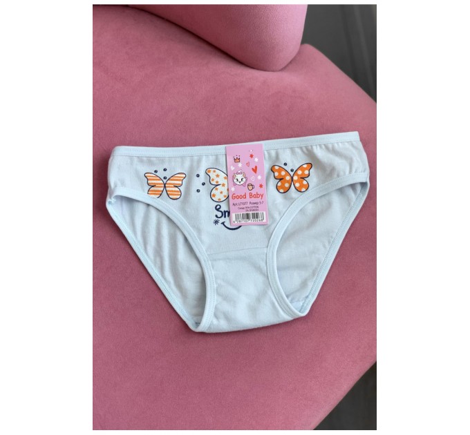 Трусики дитячі для дівчинки блакитного кольору 184600L