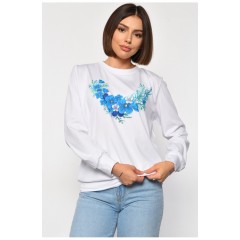 Світшот жіночий з малюнком білого кольору 185593L