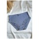 Труси жіночі напівбатальні світло-синього кольору 186322L