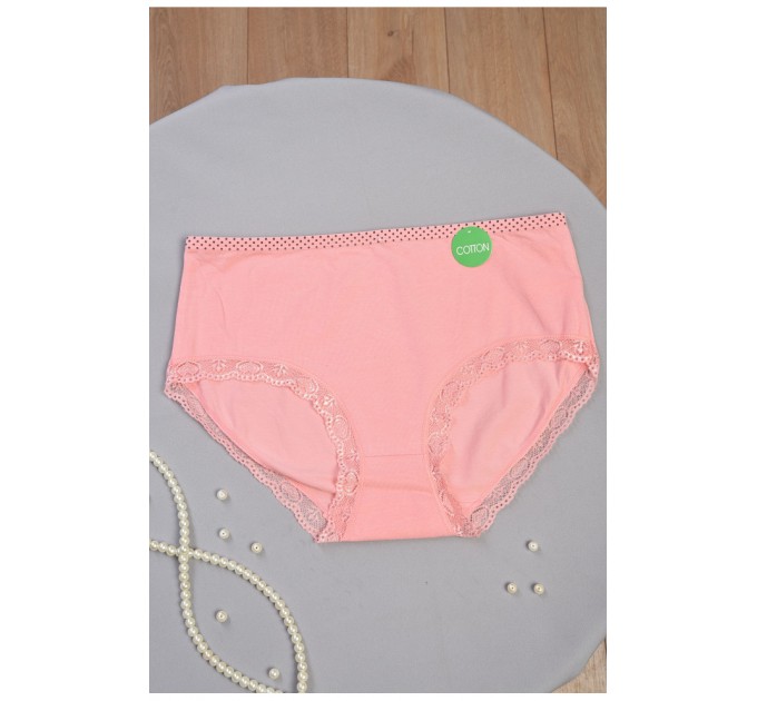 Труси жіночі напівбатальні персикового кольору 186378L