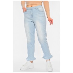Джинси жіночі блакитного кольору 187213L
