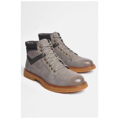 Черевики чоловічі демісезонні сірого кольору 187241L