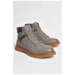 Черевики чоловічі демісезонні сірого кольору 187290L