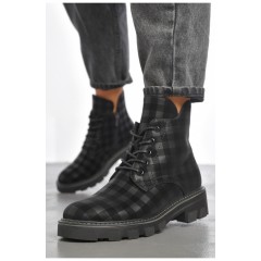 Черевики жіночі демісезонні чорного кольору 187526L