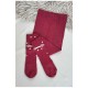 Колготи дитячі для дівчинки бордового кольору 187604L