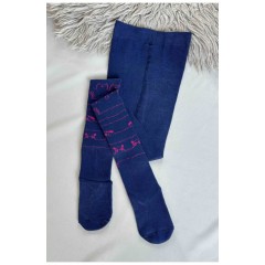 Колготи дитячі для дівчинки синього кольору 187627L