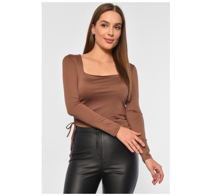 Женская кофта коричневого цвета 187741L