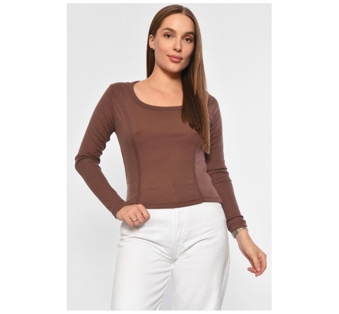 Женская кофта коричневого цвета 187800L