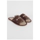 Капці кімнатні чоловічі коричневого кольору 187908L