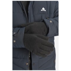 Рукавички чоловічі в`язані утеплені чорного кольору 188027L