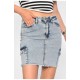 Спідниця жіноча джинсова блакитного кольору 188393L