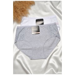 Набор женских трусов полубатальных 2 штуки 188554L