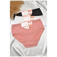 Набор женских трусов полубатальных 3 штуки 188570L