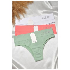 Набір трусів жіночих 3 штуки 188675L Набір трусів жіночих 3 штуки 188675L