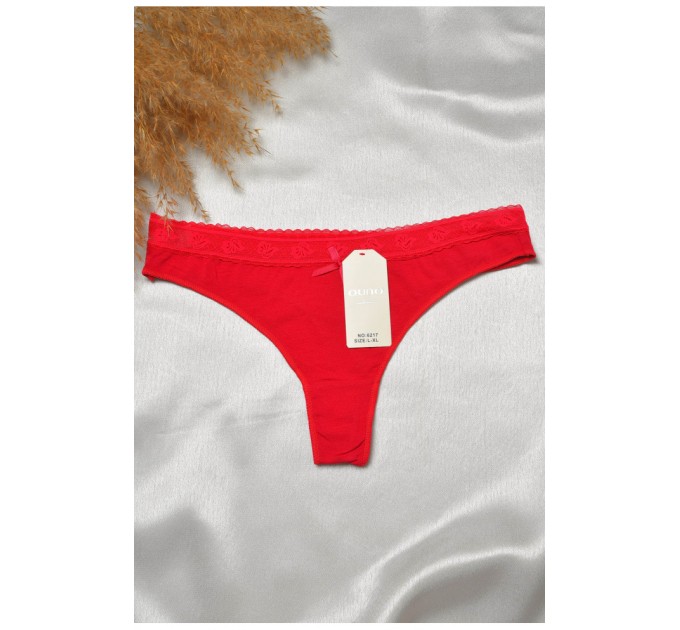 Стринги женские бордового цвета 188806L