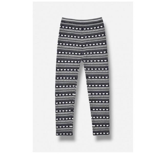 Демисезонные лосины для девочки темно-синего цвета 189139L