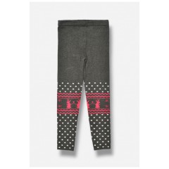 Лосины детские демисезонные для девочки серого цвета 189155L