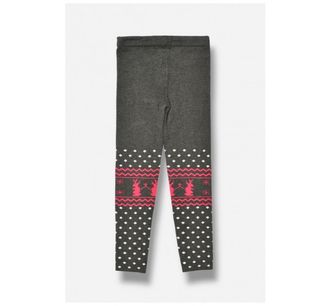 Лосіни дитячі демісезонні для дівчинки сірого кольору 189155L