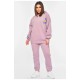 Спортивний костюм жіночий на флісі пудрового кольору 189221L Спортивний костюм жіночий на флісі пудрового кольору 189221L