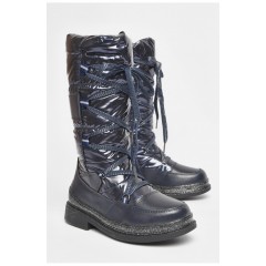 Сапоги зимние детские темно-синие 189256L