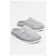 Капці кімнатні чоловічі сірого кольору на хутрі 189318L