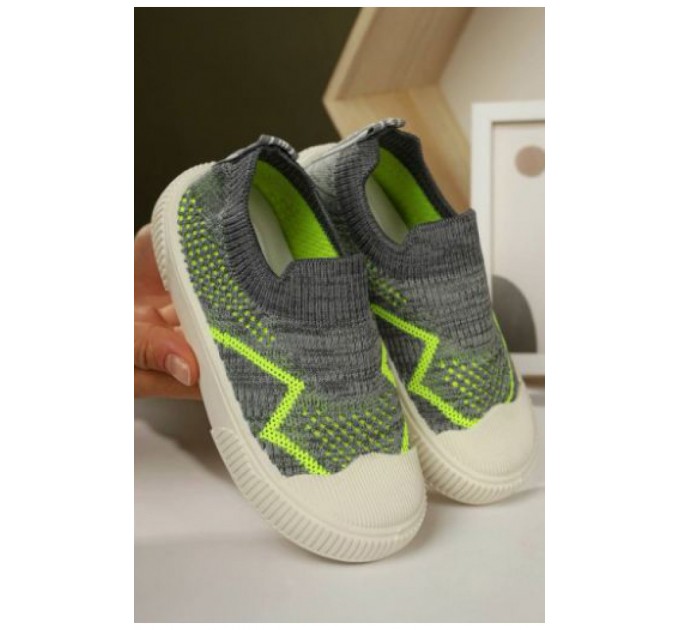 Мокасини дитячі сірого кольору 189330L