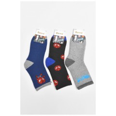 Набор детских махровых носков для мальчика 3 штуки 189463L