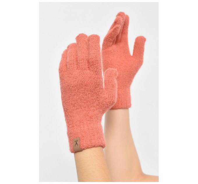Перчатки женские утепленные терракотового цвета 189535L