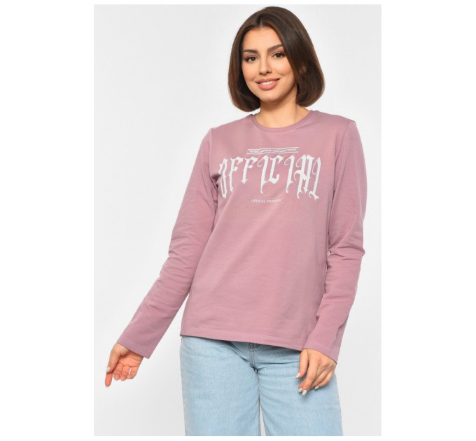 Свитшот женский сиреневого цвета 189696L