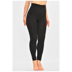 Лосини жіночі на штучному хутрі чорного кольору 189839L Лосини жіночі на штучному хутрі чорного кольору 189839L