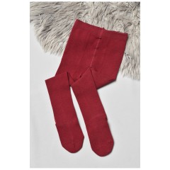 Колготи дитячі для дівчинки бордового кольору 189869L