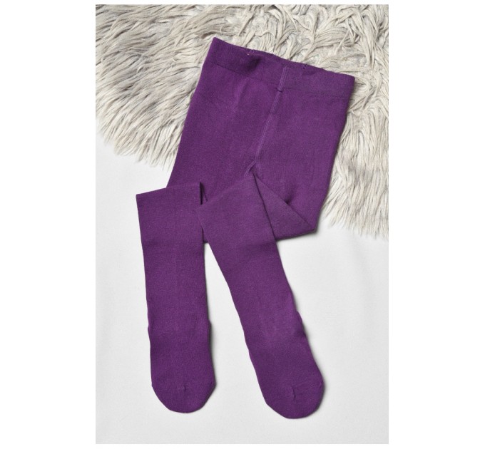Детские колготки для девочки темно-фиолетового цвета 189882L