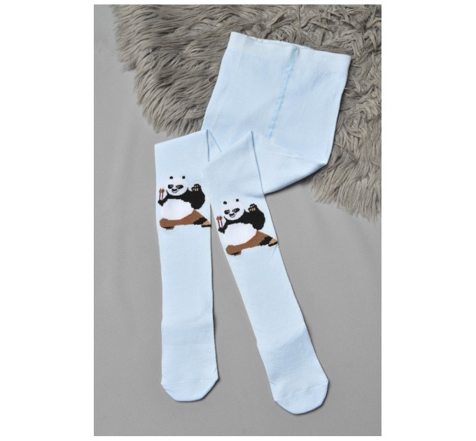 Детские колготки с рисунком светло-голубого цвета 189930L