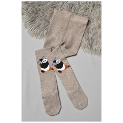 Детские колготки с рисунком серого цвета 189931L