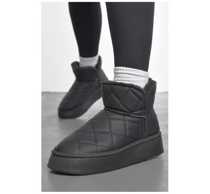 Угги женские на меху черного цвета 189963L