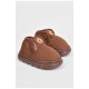 Капці дитячі коричневого кольору на хутрі 190097L