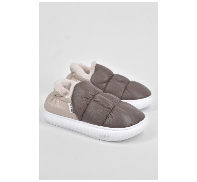 Тапочки комнатные мужские коричневого цвета 190105L