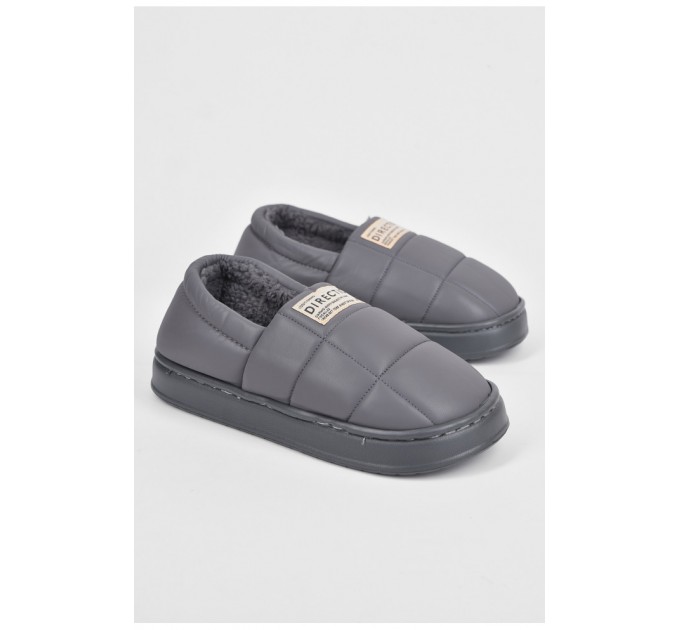 Тапочки комнатные мужские серого цвета 190119L