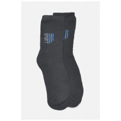 Шкарпетки чоловічі махрові чорного кольору 190358L Шкарпетки чоловічі махрові чорного кольору 190358L