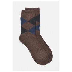 Шкарпетки чоловічі махрові ангорові коричневого кольору 190504L Шкарпетки чоловічі махрові ангорові коричневого кольору 190504L
