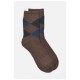 Шкарпетки чоловічі махрові ангорові коричневого кольору 190504L