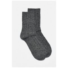 Шкарпетки жіночі на верблюжій вовні темно-сірого кольору 190563L Шкарпетки жіночі на верблюжій вовні темно-сірого кольору 190563L